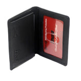 Touro Signature Leather Wallets Pebble Grain Gusset Card