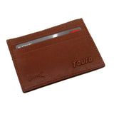 Touro Signature Leather Wallets Pebble Grain Credit Case