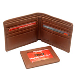 Touro Signature Leather Wallets Pebble Grain Flip ID Wallet