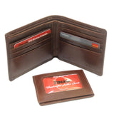 Touro Signature Leather Wallets Veg Tanned ID Flip Wallet