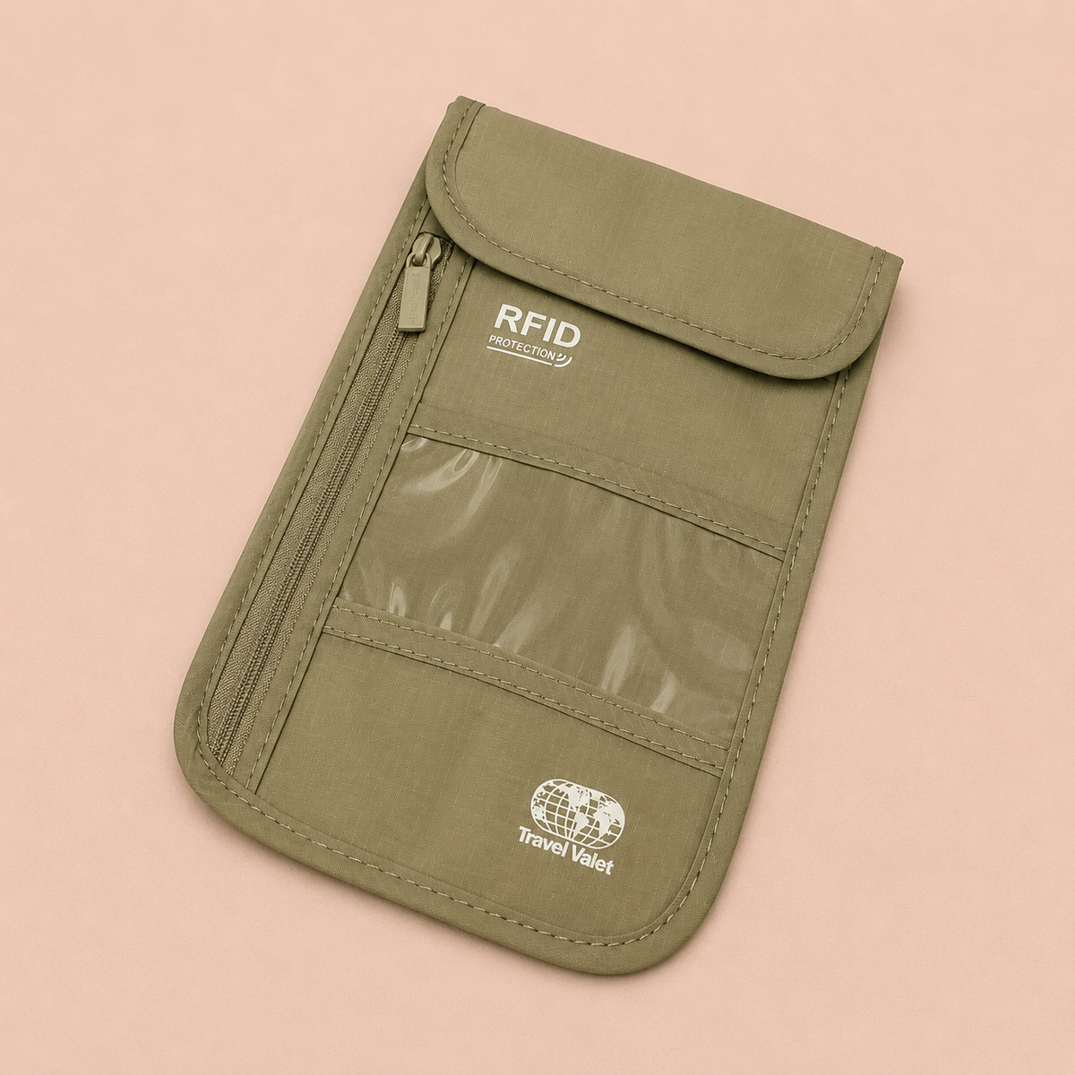 RFID Blocking Travel Neck Pouch & Passport Holder
