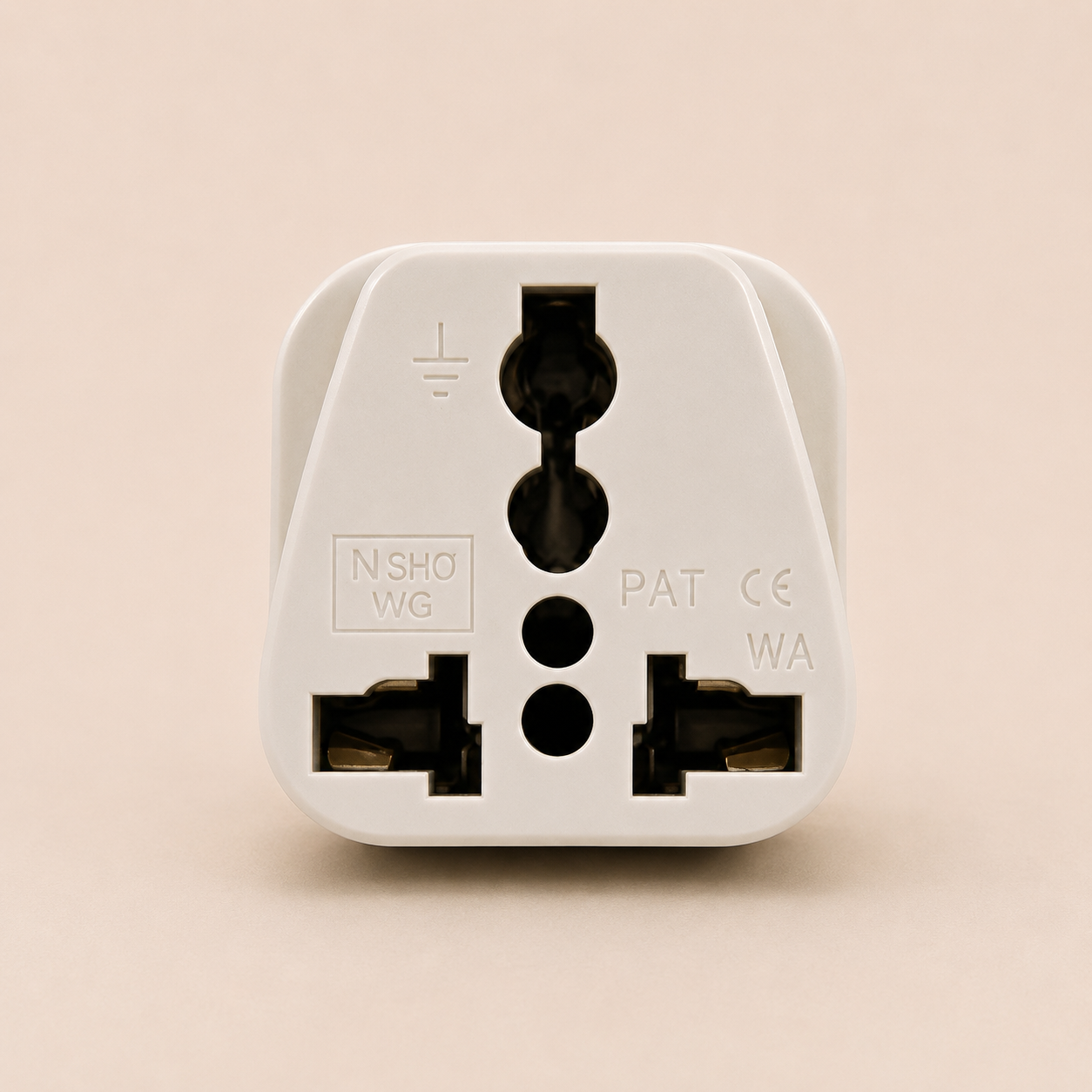 India Travel Plug Adapter – Grounded Type D Universal Adapter