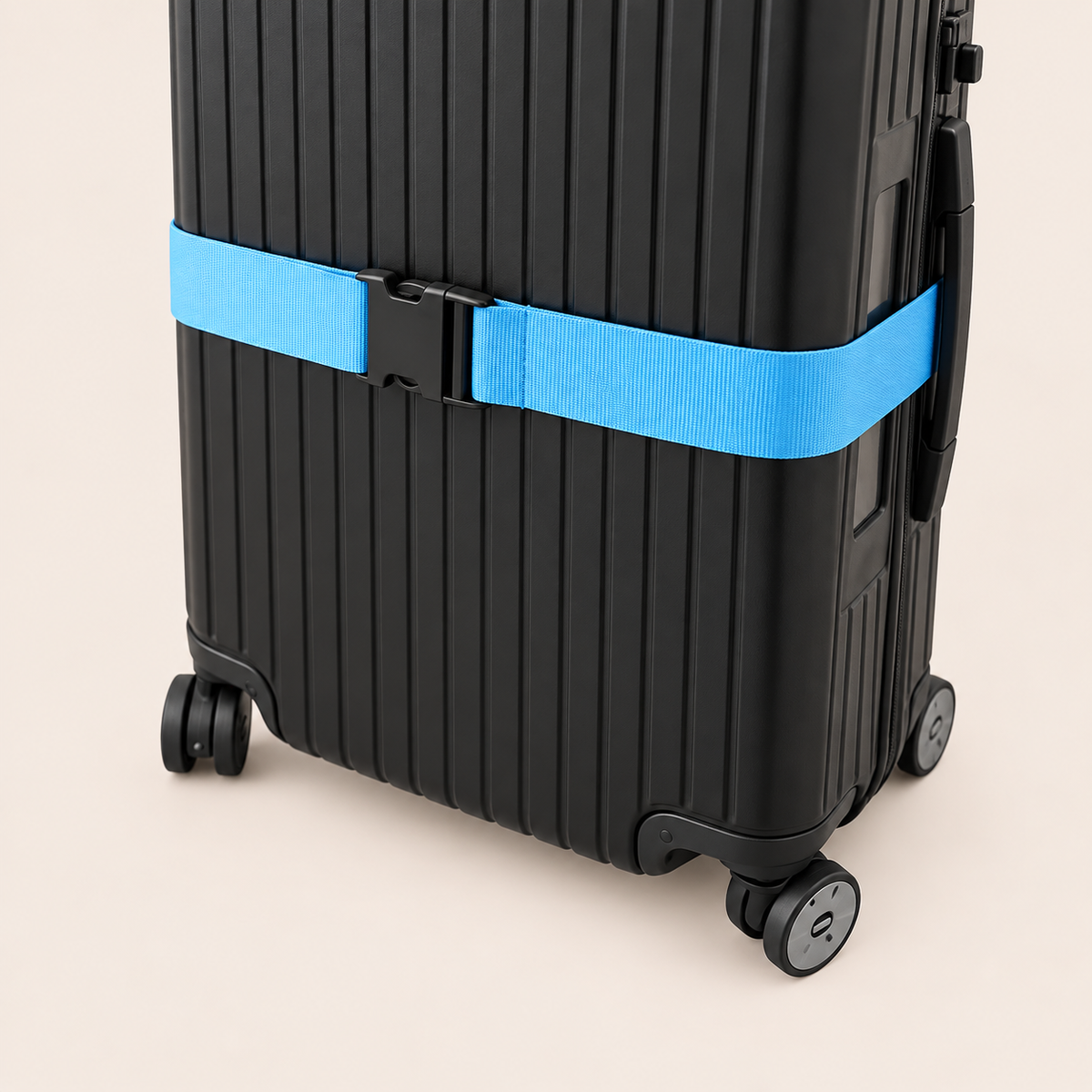 Adjustable Luggage Strap with Buckle – Suitcase Travel Strap