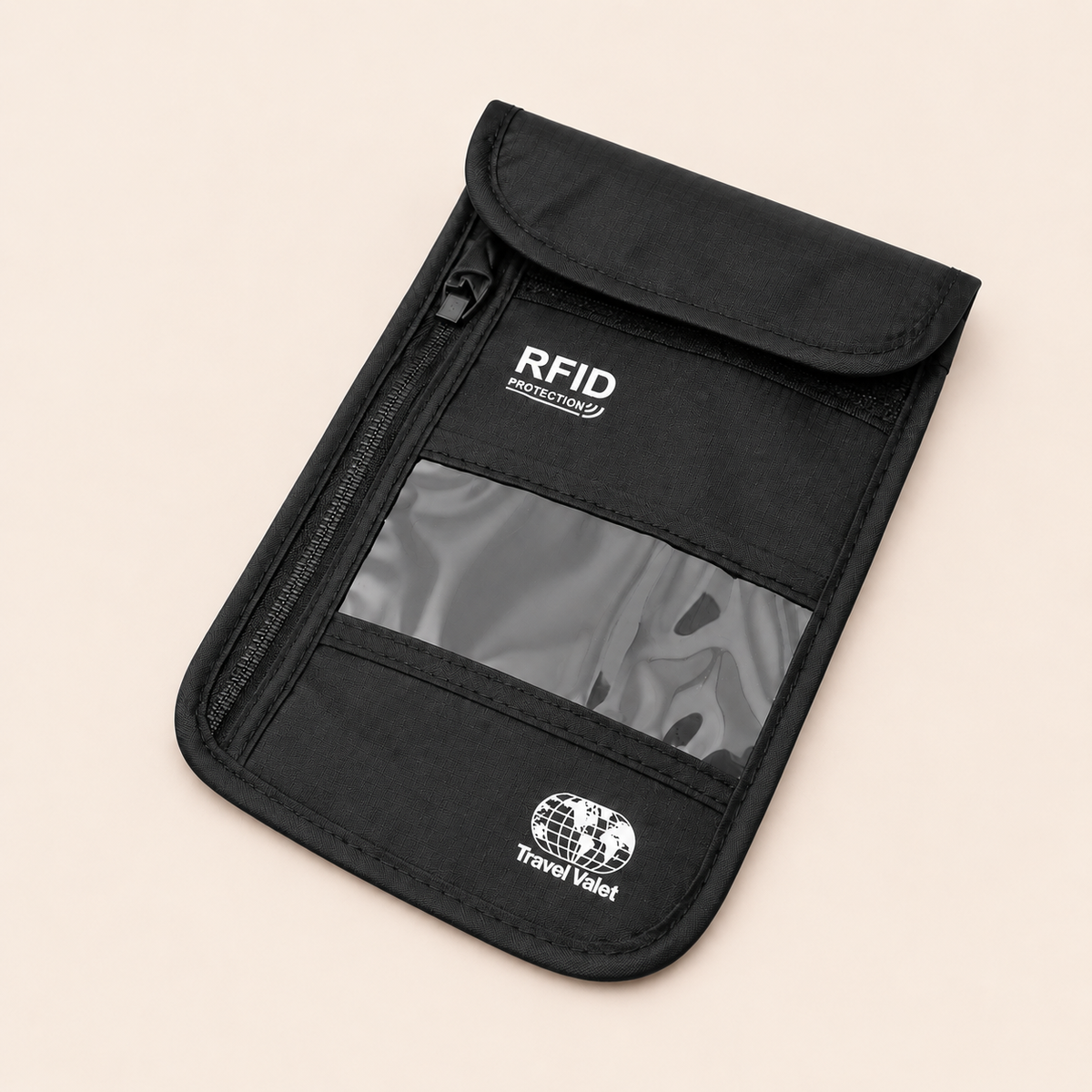 RFID Blocking Travel Neck Pouch & Passport Holder