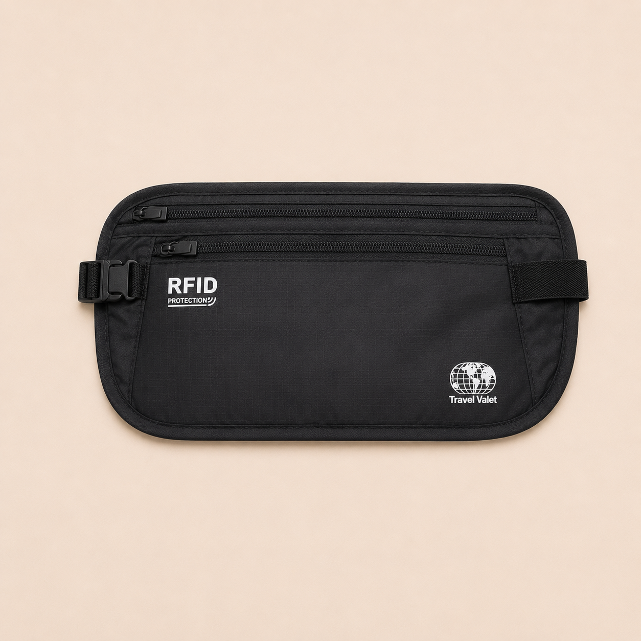 RFID Travel Money Belt – Hidden Passport & Wallet Pouch