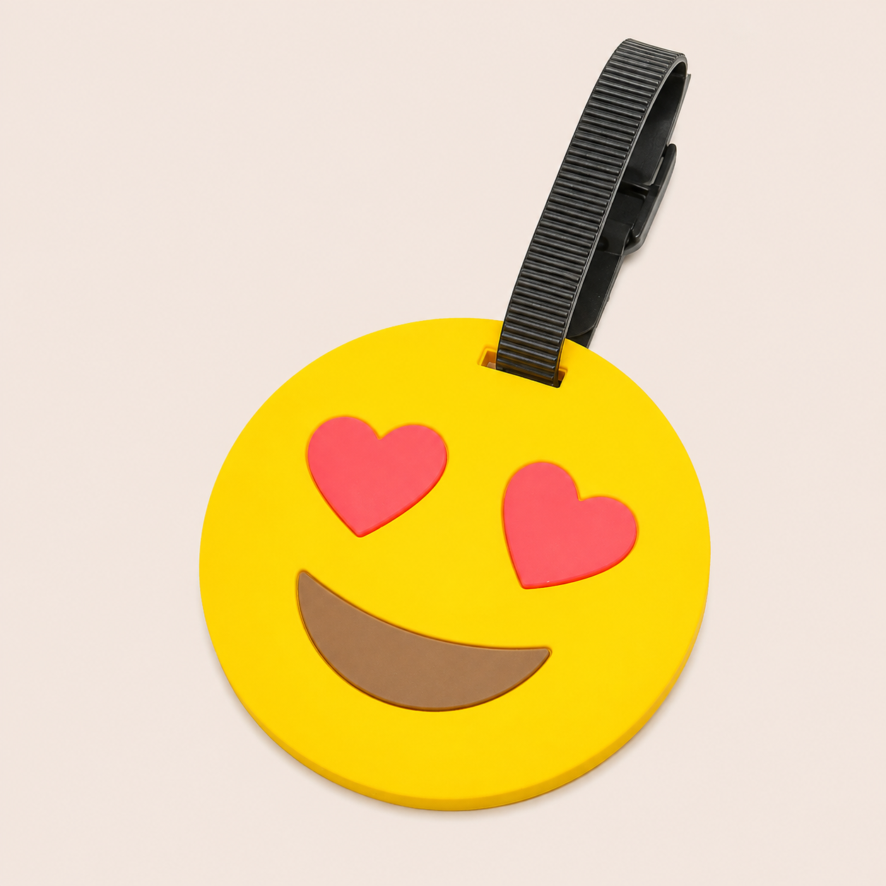 Heart Eyes Emoji Luggage Tag for Suitcases & Travel Bags
