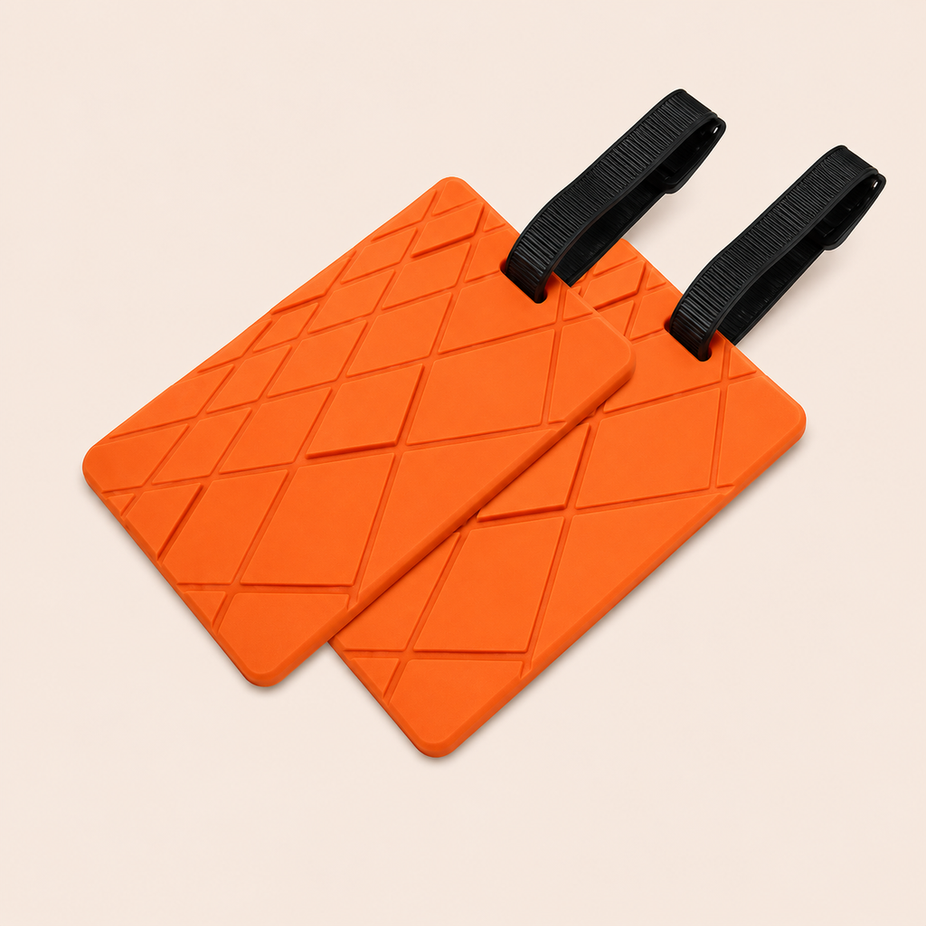 Colorful Luggage Tags for Suitcases & Travel Bags – 2 Pack