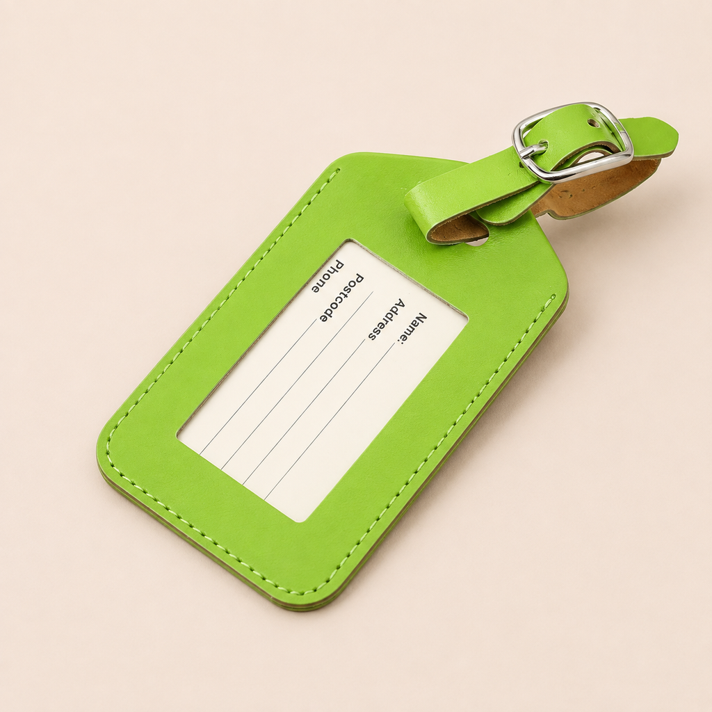 Neon Luggage ID Tag for Suitcases & Travel Bags