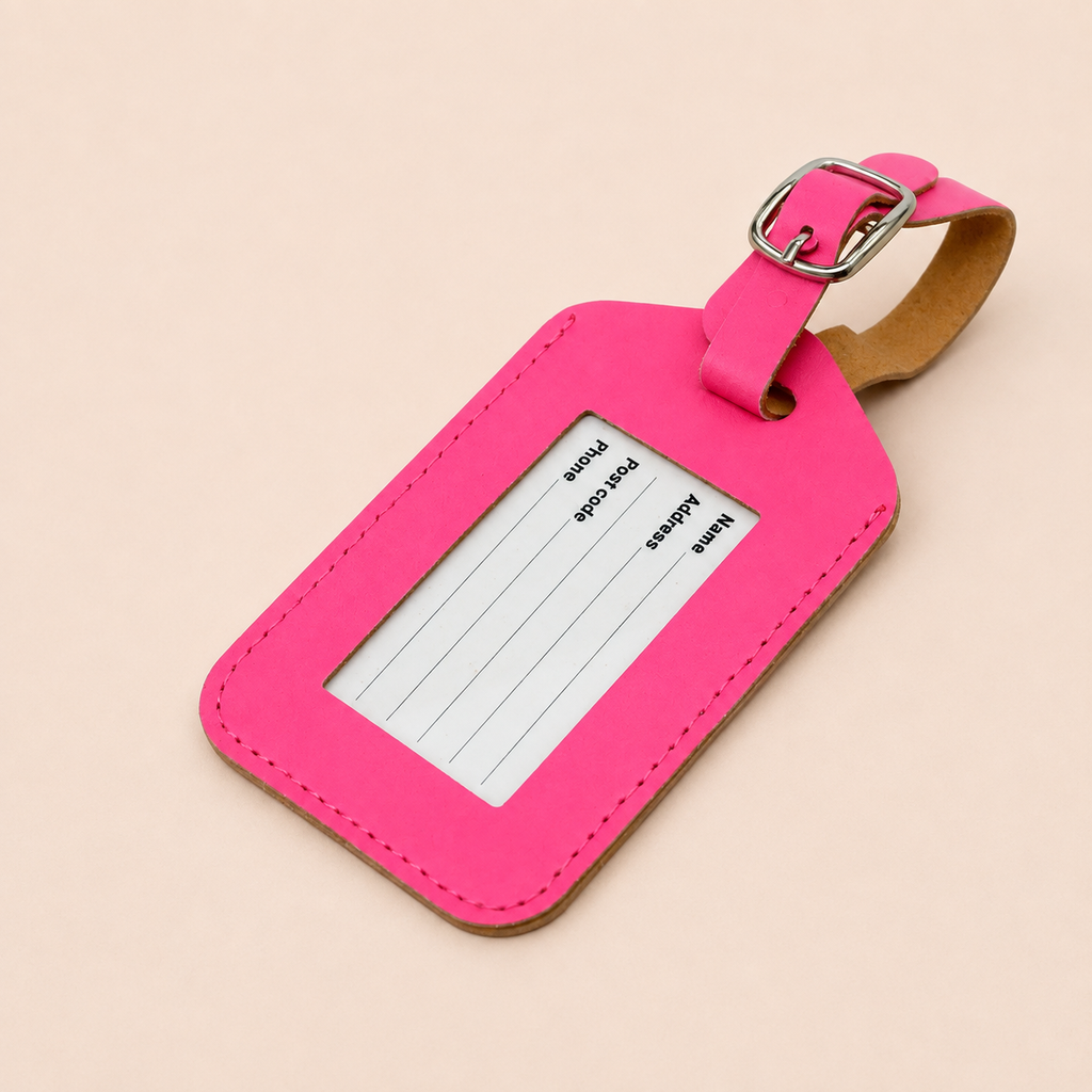 Neon Luggage ID Tag for Suitcases & Travel Bags