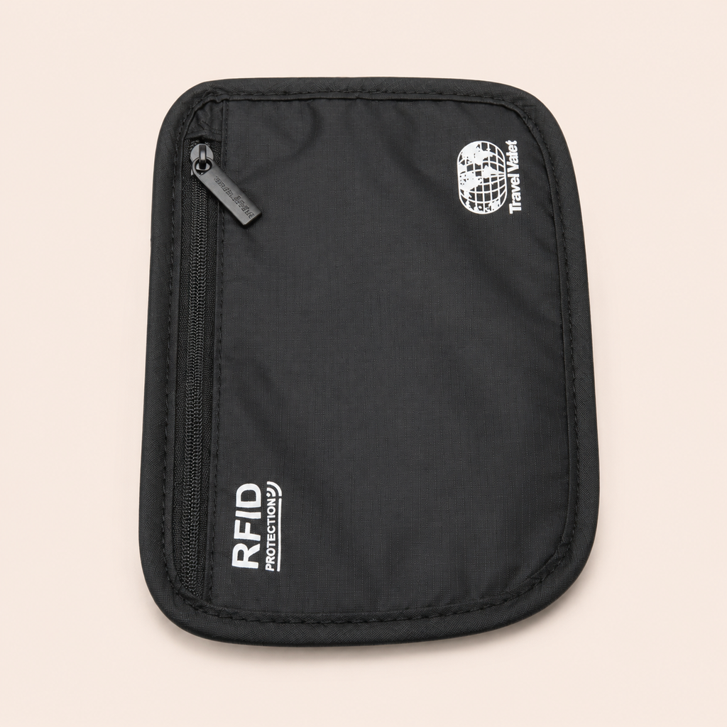 RFID Blocking Hidden Travel Wallet & Passport Holder