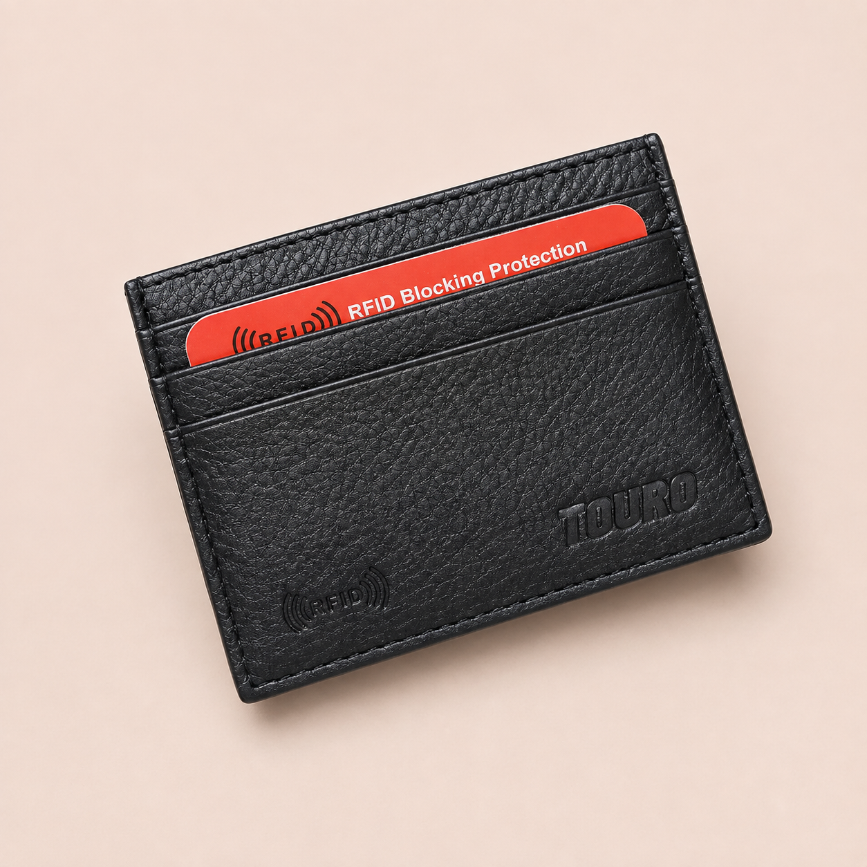 Touro RFID Blocking Leather Credit Card Holder & Slim Wallet