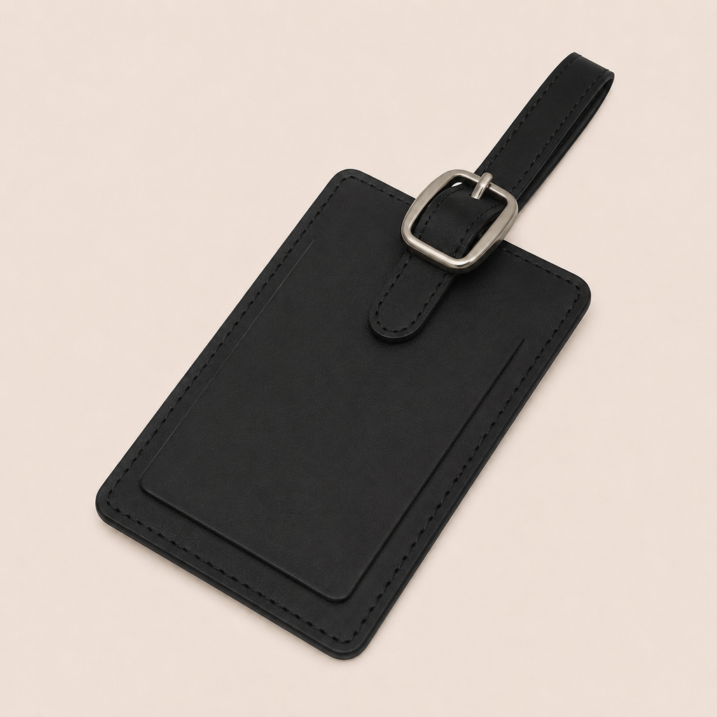 Leather Business Card Luggage Tag
