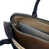 Signature Leather Slim Laptop Brief - Cognac