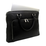 Signature Leather Front Pocket Laptop Brief