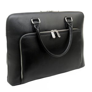 Signature Leather Front Pocket Laptop Brief