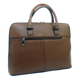 Signature Leather Front Pocket Laptop Brief